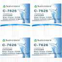 Spa Filter Replacement for CX250RE, Star-Clear C250, PA25-4, PA25-4/M4, Unicel C-7626, FC-1230, 25 sq. ft, Pack of 4