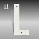 5 Inch White Metal Letters, Modern House Numbers for Outside, White Door Mailbox Numbers, Metal House Address Letter and Number for Office Apartment Outside (L)