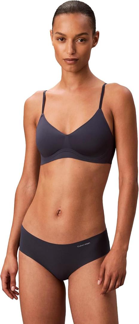 Calvin Klein Invisibles Gel Wire Lightly Lined Bralette (Black, XS)
