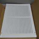 14 x 10 Vent Cover (Duct Opening Size), Air Return Vent Cover, AC Vent Cover, Cold Air Return Vent Cover, Flat Return Air Grilles, Outer Dimensions:15.75"W x 11.75"H (14"W x 10"H, Duct Opening)