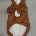 Small Dog Hoodie Soft Warm Fleece Fall Winter Dog Clothes Cute Puppy Sweaters Cat Coat Funny Blank Pullover Doggy Hooded Sweatshirts for Small Dogs Chihuahua Costumes Kitten Outfits(Brown,M) (M(Suggest 5.5-7.5 lbs))