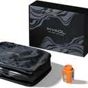 Vacuum Bags for Travel with Pump,Reusable Compression Packing Cubes to Save Space for Luggage and Backpack with IP68 Waterproof,Vacuum Seal Bags for Clothing travel (Black, 1Pack)