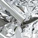 FWSA WRAPS Silver Gift Wrapping Paper Waterproof Bouquet Wrap Mirror Film Korean Style Fresh Flowers Wrapping Paper Christmas, Holiday DIY Deco 22x360 inches (Silver)