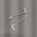 2pcs Barrel Plug to USB-C Power Adapter for Ring Solar Panel & USB-C Security Cameras, Compatible with Spotlight Cam Pro, Stick Up Cam Pro