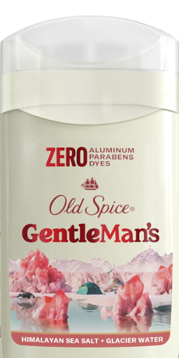 Old Spice GentleMan's Aluminum Free Dry Feel Deodorant for Men, 24/7 Lasting Freshness, Gentle on Skin with Skin Conditioners, Himalayan Sea Salt + Glacier Water Scent, 3.0 oz (Pack of 4)