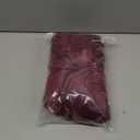 2 Pack Velvet Dining Room Chair Slipcovers Washable Removable Stretch Short Back Armless Curved Chair Protector for Home Decor Living Room (Wine)