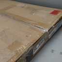 VASAGLE Coffee Table, Cocktail Table with Storage Shelf and X-Shape Steel Frame, Industrial Farmhouse Style, 39.4 x 21.7 x 17.7 Inches, Rustic Brown and Black ULCT200B01V1