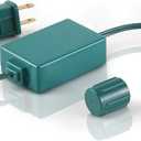 Relaxweex 1 Pcs Coaxial LED Mini Light Power Connector Green Christmas Light Adapter Plug Green Connector Cords Christmas Tree Replacement Parts