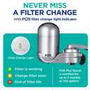PUR Plus Vertical Faucet Mount Water Filtration System, Lead-Reducing Filter, Great-Tasting, Easy Install, Lasts 100 Gallons, Faucet Water Filter, Compatible with Sinks with External Aerators, Chrome