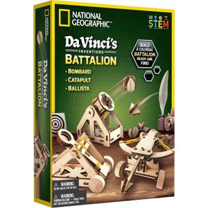 National Geographic Da Vinci Model Kit - Catapult Kit for Kids, 3D Puzzle Building Toy for Boys and Girls, Wood Building Kit for Kids, A Great STEM Project, Engineering Model Kit