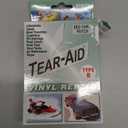 TEAR-AID Vinyl Repair Kit, Type B Clear Patch for Vinyl and Vinyl-Coated Materials, Works on Vinyl Tents, Awnings, Air Matresses, Pool Liners & More, Green Box, Single Pack