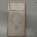 SUPFINE Magnetic for iPhone 17 Pro Max Case (Compatible with MagSafe)(Military Grade Drop Protection) Translucent Matte Shockproof with Anti-Fingerprint Phone Cover,Antique White