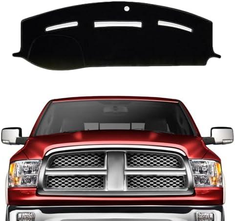 Juborre Dash Cover for 2010-2018 Dodge Ram 1500 2500 3500 Accessories,Polyester Dashboard Cover for Ram, Non-Slip Dash Mat No Glare UV Rays Protector Dash Pad