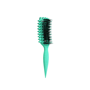 Curl Defining Brush for Curly Hair, Flexible Detangling and Styling Brush, Reduces Frizz and Pulling, Perfect for Wet & Dry Hair Care (GREEN)