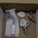 Shile Large Size 4.25 Inch Traditional Brass Chrome Ceramics Telephone Handheld Shower Head for Bathroom