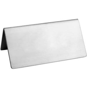 New Star Foodservice Stainless Steel Table Tent Sign (Silver (Plain), 3"x 1.5" (Set of 2)) New Star Foodservice Stainless Steel Table Tent Sign (Silver (Plain), 3"x 1.5" (Set of 2))