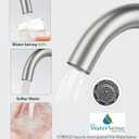 FORIOUS Single Handle Bathroom Sink Faucet 1 or 3 Hole Brushed Nickle, 360 Swivel Gooseneck Spout, Lead-Free, with cUPC Hose and Metal Pop Up Drain, Suitable for Bar Kitchen RV Vanity (Stainless Steel)