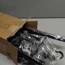 Extra Long Curtain Rods for Windows 120" to 240", 1 Inch Matte Black Drapery Rod For Bedroom Living Room Divider Adjustable Heavy Duty Outdoor Curtain Rod for Patio Cap Finials