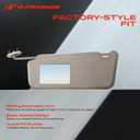 A-Premium Right Passenger Side Sun Visor Compatible with Dodge Ram