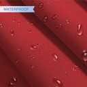 E&K Sunrise 10' x 13' Waterproof Sun Shade Sail Outdoor Rectangle Canopy Shade Cover UV Block for Pergola Patio Backyard Garden Deck (Red)
