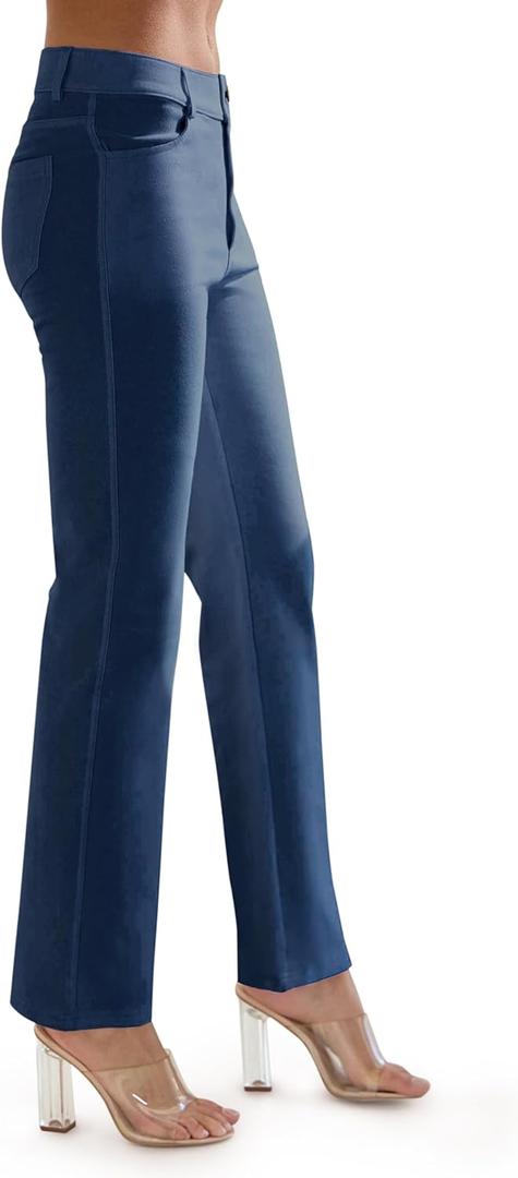 Prolific Health Women's Jean Denim Look Jeggings Straight Leg Many Colors Spandex Leggings Pants S-XXXL