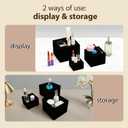 6PCS Buffet Risers,acrylic display risers,Dessert table display set Display Racks for Gatherings,Catering,Jewelry,and Collectibles (3in to 8in black)