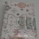 Lessymo Area Rugs for Living Room, Soft Non Slip 5x7 Washable Rug for Bedroom Dinning Nursery Room Office, Kids & Pets Friendly, Stain Resistance Vintage Floral Tribal Decor, Cream Green