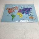 MWB World Map Wall Art Poster for Kids - Educational Map Posters for Kids includes Countries, States, Capitals & Pictures | Perfect for Classroom Decor or Home | 18" x 24" Laminated Durable Poster