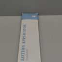 Back Lotion Applicator with 4 Replaceable Pads, Lotion Applicator for Back Self Elderly, Women, Sunscreen Applicator for Cream with 17" Curved Handle Easy to Target Back and Feet, White