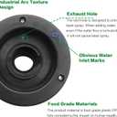 RV Fresh Water Inlet Lockable Plastic Gravity Inlet Filler Cap with Spring and Seal Ring Design Fill Hatch Replacement Kit Includes 2 Keys for RV Camper Water Tank Trailer Equipment (Black)