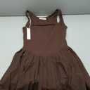 QINSEN Womens Square Neck Tennis Dress Pleated Sleeveless Built in Shorts Golf Athletic Dress with Pockets (X-Small)