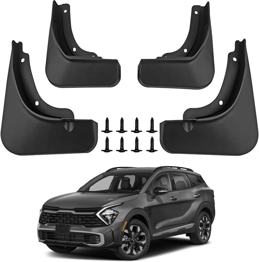 Mud Flaps for Kia Sportage 2023-2026 Mud Guards Splash Guards Tire Protector Mudguard Accessories Front & Rear 4pcs Set 2023 2024 2025