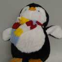 Penguin Plush Toy 9.8 inch Scarf Penguin Plush Animal A Gift for Children and Friends on Baby's Day, Valentine's Day, and Christmas