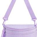 YOOLIFE Birthday Gifts for 10 11 12 13 14 15 16 17 Year Old Teen Girl - Crossbody Bags for Women, Bum Bag for Girls Crossbody Purse Initial Fanny Pack, Girls Gifts for Mom Daughter Sister, Purple (B)