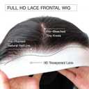 28 Inch Body Wave Full 13x4 Lace Frontal Virgin Human Hair Wigs Black 13x4 HD Lace Front Wigs Human Hair for Women 200% Density 12A Brazilian Human Hair Pre Plucked With Baby Hair