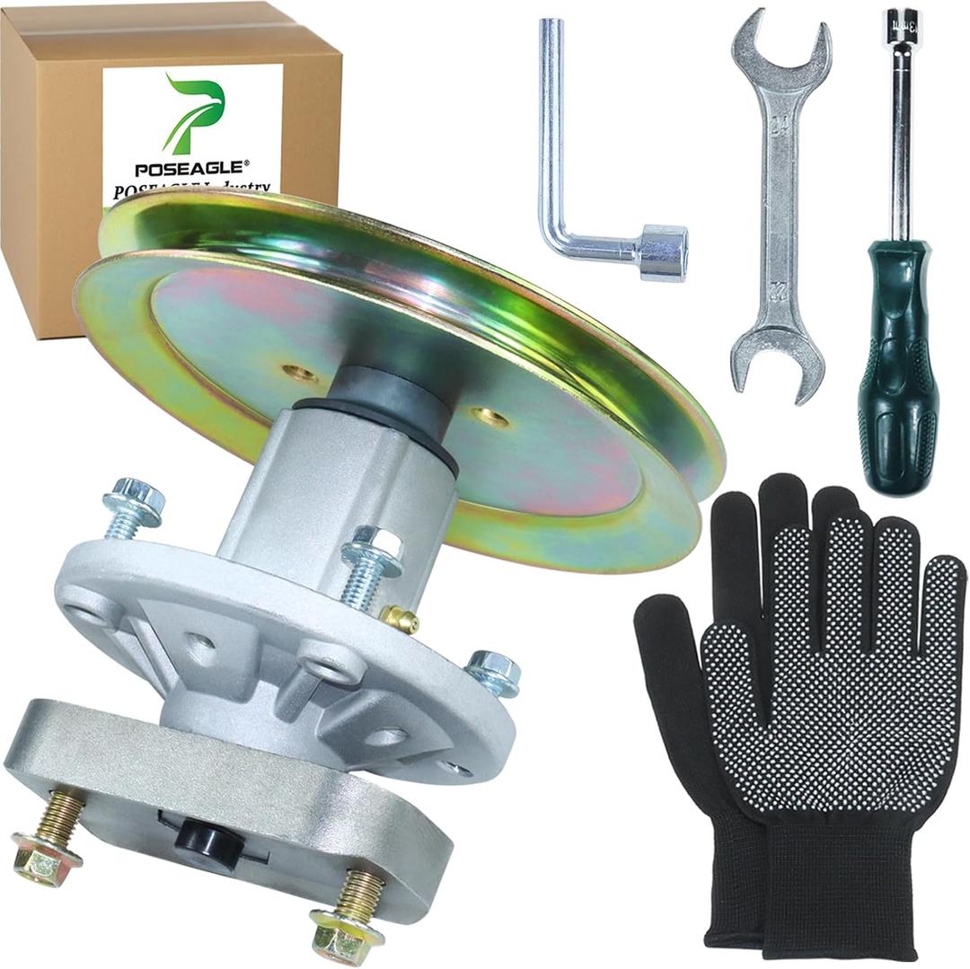 GY20785 Spindle Assembly with GX20367 Spindle Pulley Replaces John Deere GY20785 GY20050 UC23728 for John Deere L100 L105 L107 L108 L110 L111 L118 1642HS L17.542 L1742 42" Lawn Tractors