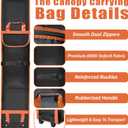 10x10x62 Inch Tent Bag Replacement Part, Made with 800D Waterproof Oxford Fabric, Features Handles & Roller Wheels for Easy Transport, Durable Canopy Carrying Bag Designed for 10x10 Pop-Up Tents
