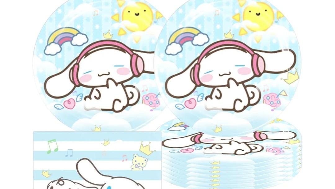 Party Supplies 20 plates for the Cinnamorolls birthday party decoration