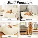 hyha Waterproof Dog Bed Blanket, Soft Pet Blankets, Waterproof Couch Cover for Dogs, Reversible Sofa Covers Washable for Furniture (40x90 Inch, Beige/Beige)