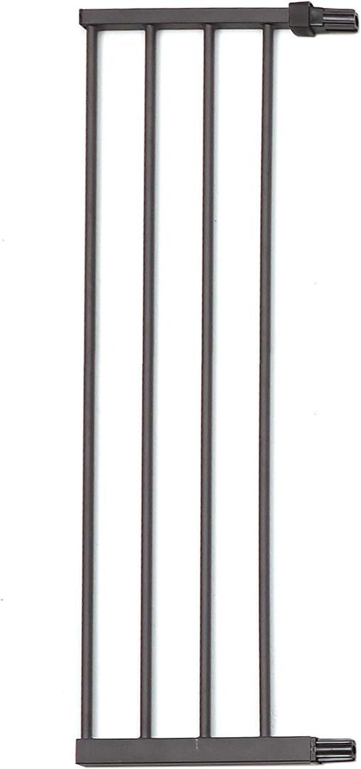 MidWest Homes for Pets Steel Pet Gate Extension; Pet Gate Extension Measures 11' Wide x 39' High in Textured Graphite (Fits MW Model # 2939SG & 2939SG-WD)