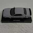BDTCTK 1/32 Dodge Challenger Hellcat Model Car, Zinc Alloy Pull Back Toy car with Sound and Light for Kids Boy Girl Gift(Gray)