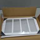 16x8 Return Air Grille for 16"W x 8"H Duct Opening,Return Air Vent Cover | Steel Wall AC HVAC Air Vent Cover Grill HVAC Cold Air Intake Grille Without Filter House,Outer Dim:17.75"W X 9.75"H