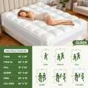 5 Inch King Size Mattress Topper,Memory Foam Mattress Toppers-2.5" Gel Cooling Foam Mattress Pad+2.5" 1500GSM Thick Bamboo Pillow Top with 2X Soft and Supportive for Back Pain Relief,80 * 76 * 5in