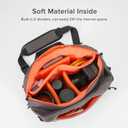 Camera Sling Bag for Travel Grey  Waterproof Crossbody DSLR Bag with Rain Cover & Tripod Holder, Ultra Lightweight Design Fits Canon/Nikon/Sony Mirrorless Cameras (Large)