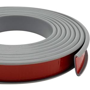 U-Shape Plywood Edge Banding - 3/4" Edge Protector, Self-Adhesive Trim for Veneer, Furniture, Countertop, Table, Sheet Metal - Grey, 20Ft (3/4inch (20Ft), Gray)