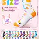 Ramede 48 Pairs Mental Health Awareness Socks Bulk Green Ribbon Motivational Novelty Crew Sock Gifts for Women Men
