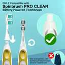 YMPBO Replacement Heads Compatible with Spinbrush PRO Clean Toothbrush, Brush Head Replacement Refill, 10 Pack