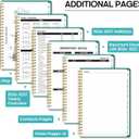 2 x 2026 Planner, Weekly and Monthly Calendar Planner Book, January 2026 - December 2026, Hardcover Spiral Planner with Monthly Tabs, Notes Pages, Perfect for Women & Men, A5 (6.4" x 8.5") - Oil