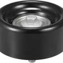 uxcell Drive Belt Tensioner Assembly Accessory Idler Pulley No.12605492 for Chevrolet Silverado 2500 HD Gas 2020-2023 Black Metal