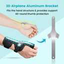 DrFinger Thumb Brace Spica Splint for Right & Left Hand, De Quervain's Tenosynovitis Splint, Breathable Wrist & Thumb Stabilizer, for Trigger Thumb, Arthritis, Tendonitis, Men and Women -Black (L/XL)
